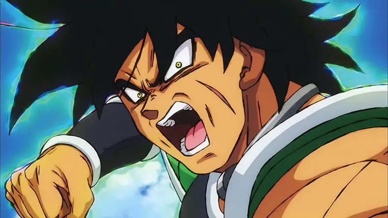 Broly from Dragon Ball have facial scars