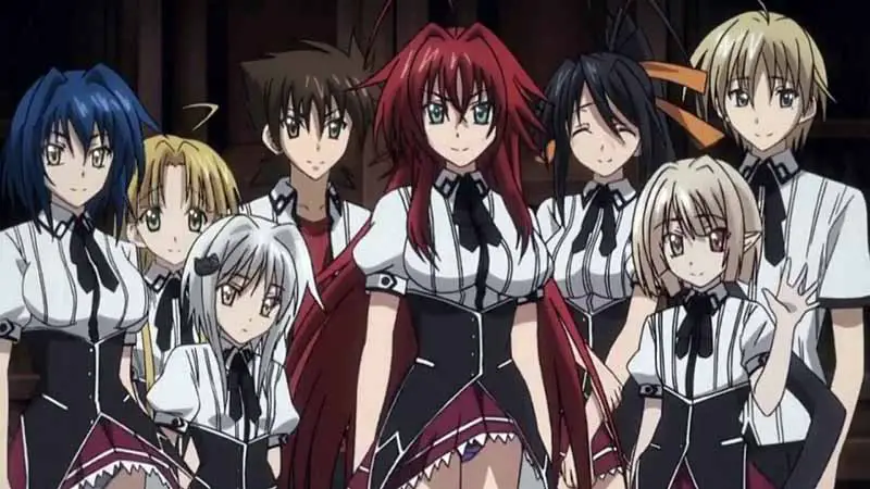 highschool dxd is famous to have biggest anime harems