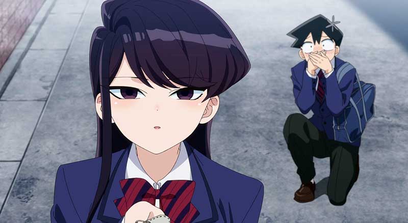 Komi Can’t Communicate is high school romance anime where popular hot chick falls for ordinary mc