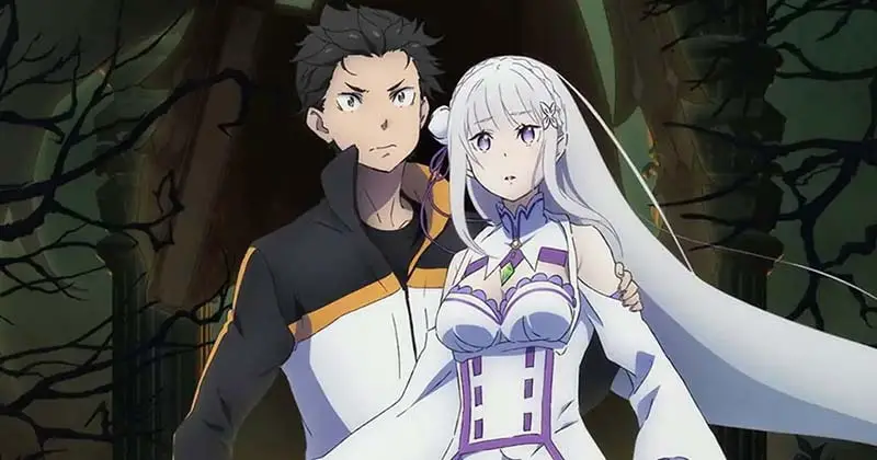 Rezero is a slow paced otherworld anime with dark humor and passionate romance.