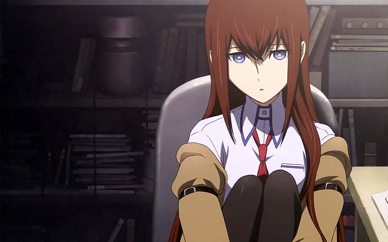 Kurisu Makise from steins gate brilliantly excels at studies