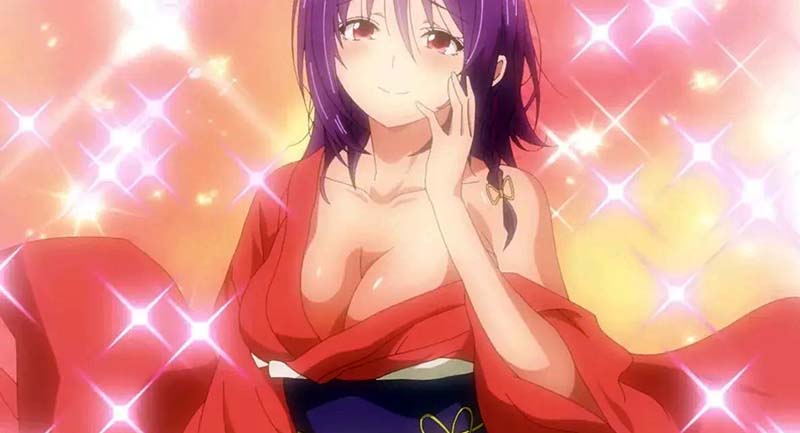 Yuzuki Aoba from tenpuru is crazy lewd and big size chest anime character