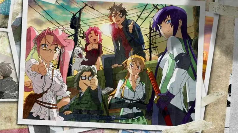 highschool of the dead is the best action harem anime