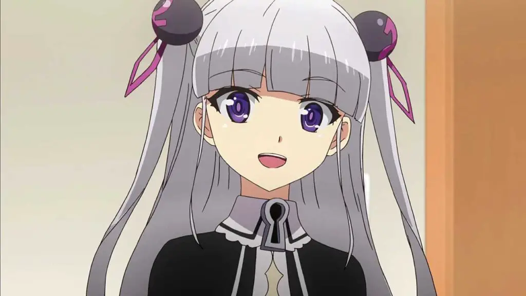 Maria Naruse is shamless white haired girl from ecchi anime