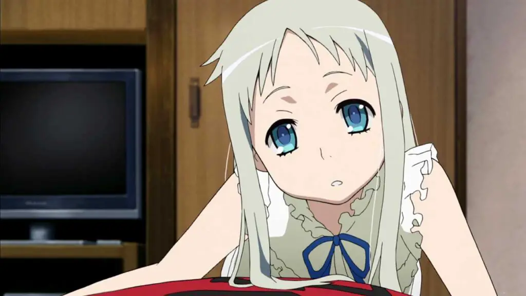 Meiko Honma is a little anime girl in white