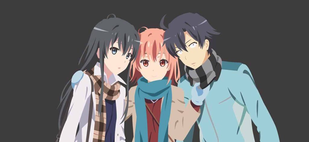 my teen romantic snafu is a best romance anime with love triangles