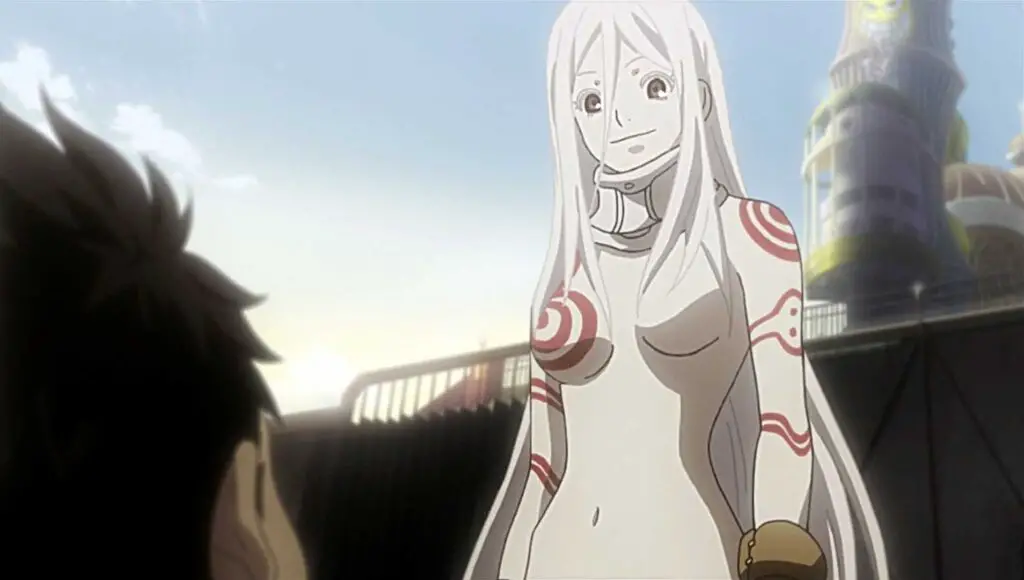 Shiro from Deadman wonderland is white haired anime female