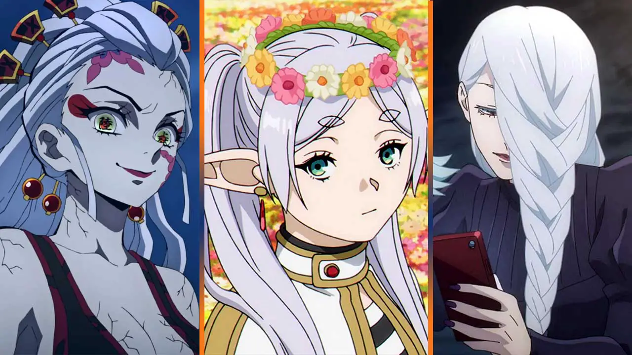 top anime girls with white hair