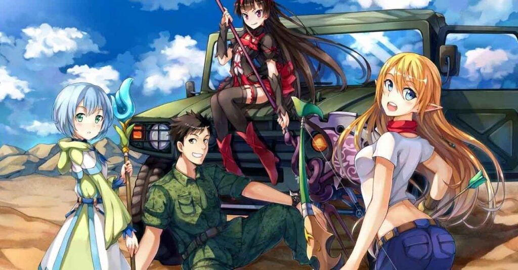 Gate is a sci fi fantasy anime about war and military
