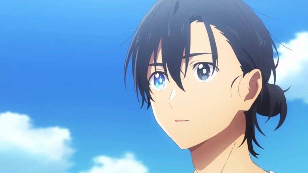 Shinpei Ajiro from summertime rendering is beautiful anime character with long black hair