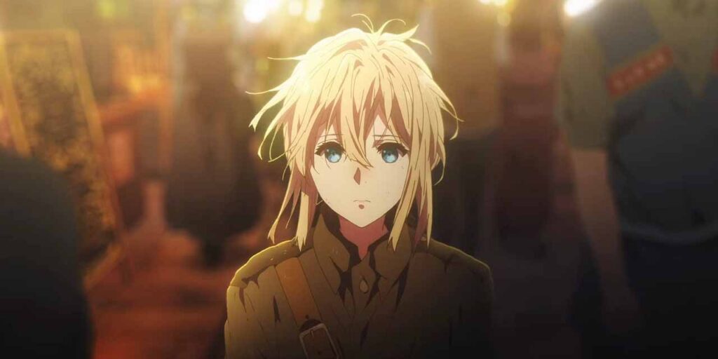 Violet evergarden is a anime about war effects on soldiers
