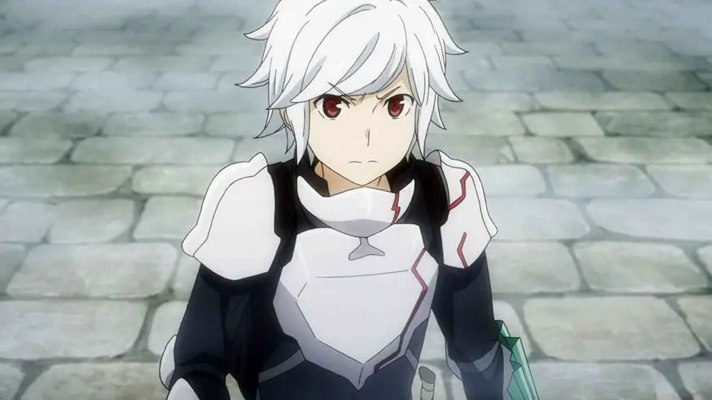 Bell Cranel is a zero to hero anime character with white hair from Danmachi