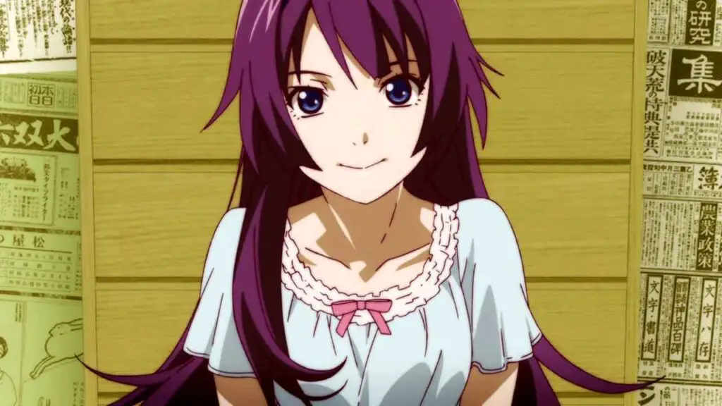 Hitagi Senjougahara from Bakemonogatari is one of the most popular female anime characters