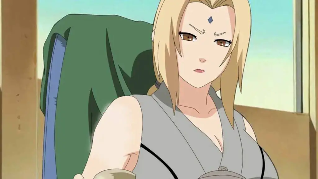 Tsunade of naruto is one of the iconic female blonde anime characters
