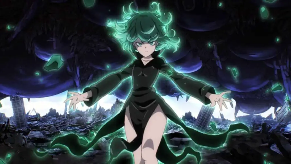 Tatsumaki from one punch man is short tempered loud loli girl