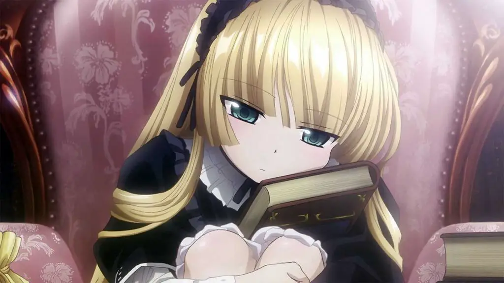 Victorique de Blois from gosick is intelligent loli with blonde hair
